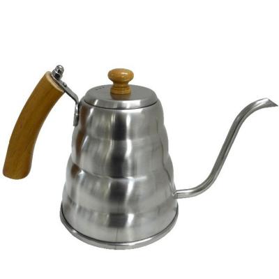 China Modern Stainless Steel Spill Over Coffee and Tea Kettle with Thermometer for Accurate Temperature - Gooseneck Spout Pots for sale