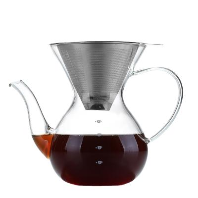 China Viable Pour Over Coffee Filter , Stainless Steel Drip Cone Coffee Filter for sale