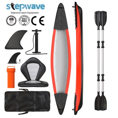 China 0.9mm PVC Surfing New Design 2021 Drop Stitch Cheap Kayak Fishing For Best Selling 2 Person Fishing Kayak for sale