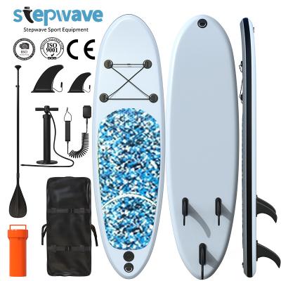 China 2022 New Design TUP Drop Stitch Unisex SUP Material Wood Surfboard All Round Inflatable Paddle Board for sale