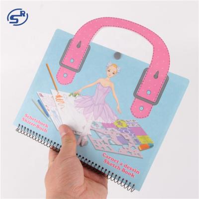 China Promotion Eco-Friendly Spiral Cheap Price Sunrise Kids DIY School Sketch Book Set for sale