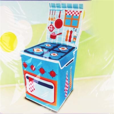 China Kids Viable Promotional Non-woven Fabric Sunrise Foldable Storage Box For Toys for sale