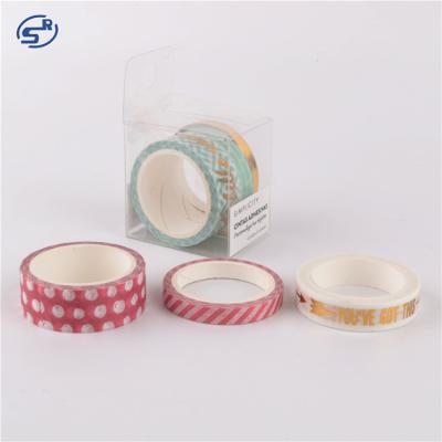 China Waterproof Sunrise OEM Customized Colorful Gold Silver Washi Tape Printed Custom Foil for sale