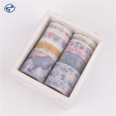 China Waterproof Sunrise Accept Removable Custom Color Diy Washi Tape Printing for sale