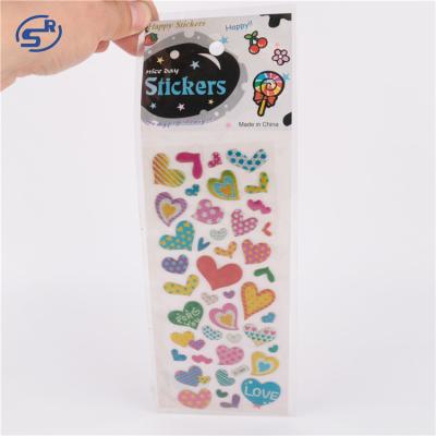 China Puffy Cartoon Sticker Sunrise Cheap Price 3D Sticker Exporter for sale