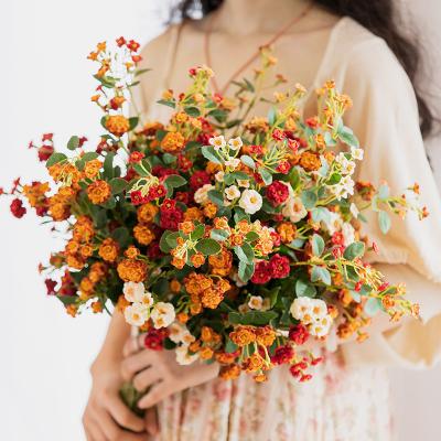 China Natural touch simulation rose flowers flower dry flower wedding decoration flower living room decoration for sale