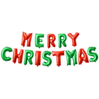 China Modern Christmas Balloons 16 Inch Merry Christmas Letters Foil Foil Balloon Set Party Decoration Balloons for sale