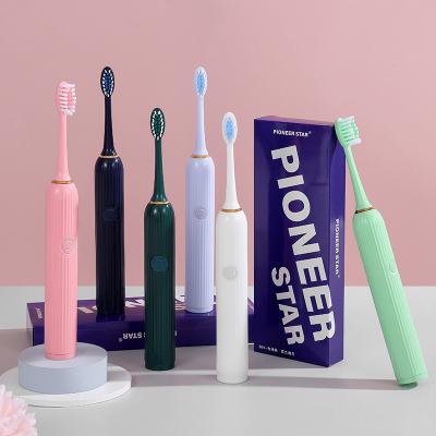 China Massage Facial Blue and Pink Electric Toothbrush Home Soft Nylon Bristle OEM Travel Hotel Hard Toothbrush for sale