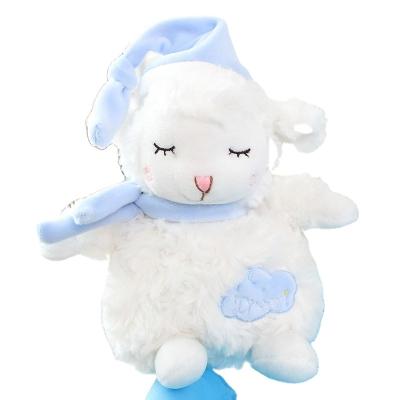 China Children Accompany Lovely Sheep Accompany Music Baby Toy Sleeping Aid Plush Animal Musical Sleep Toy For Babies for sale