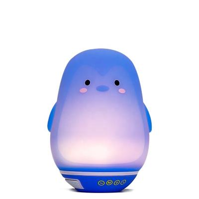 China White Noise New Trend Penguin Colorful Led Sleeping Light Music Comfort Electronic Soothing Device for sale