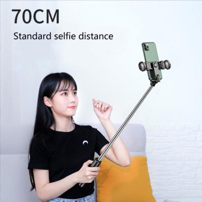 China Wholesale Portable Flexible 3 in 1 Flexible Mini Ring Light Remote Mobile Selfie Stick with Tripod Stand for Live Streaming for sale