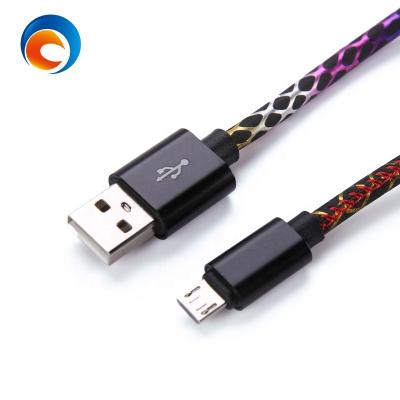 China Multimedia Newest 0.25 Meter USB Fast Charging Leather Short Micro Data Cable For Android Naylo Type C USB Data Cable for sale