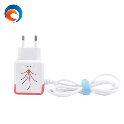 China Portable Charger EU USA 5V 3.1A Usb Charger Small Fast Charger Safe Fit Mobile Phone With Cable for sale