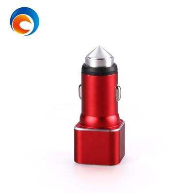 China Streamlined Appearance Portable Mini Safe Car Mobile Charger Dual USB With Intelligent Protection System for sale