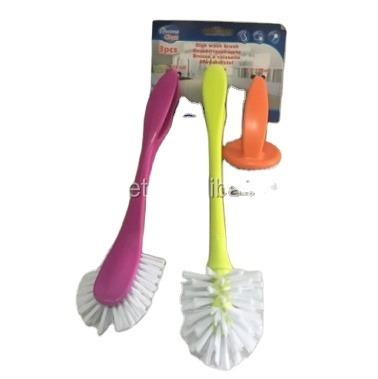 China 3PC UNIVERSAL PLASTIC DISH WASH CLEANING BRUSH Viable for sale