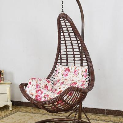 China Factory Direct Sale Customized Modern Color Swing Moon Shape Rattan Swing Chair for sale