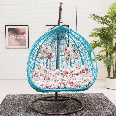 China EUROPEAN hot sale customized outdoor double rattan swing chair oed for sale