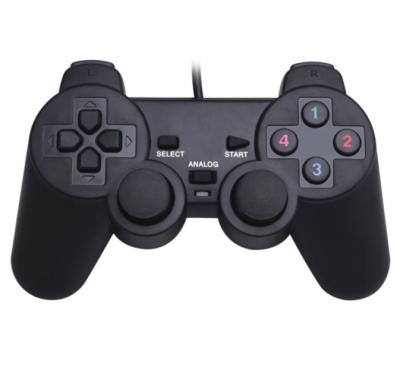 China ERGONOMIC USB Wired Gamepad Controller For WinXP/Win7/Win8/Win10 For Computer Laptop Joystick For PC Game Black Joystick Vibration for sale