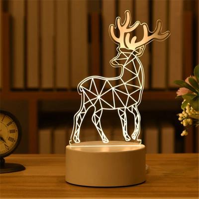 China USB LED Neon Lamp 3D Neon Lamp USB LED Night Light Wedding Party Decoration Light Home Night Light Home Neon Lamp for sale