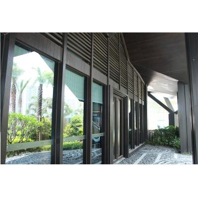 China ZONRON Modern External Waterproof Aluminum Curtain Wall Facade PVDF Door Customized Fixed Window for sale