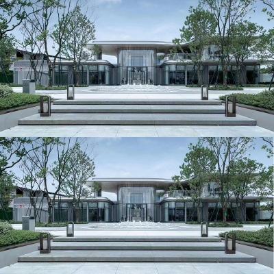 China ZONRON OEM ODM Workshop Patent Design Seamless Villa Aluminum Panel Aluminum Plate Curtain Wall Facade for sale