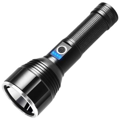 China Industrial Hot Selling Multifunctional Tactical USB Led Rechargeable Torch Light Flashlight High Power Search USB Bright Aluminum for sale