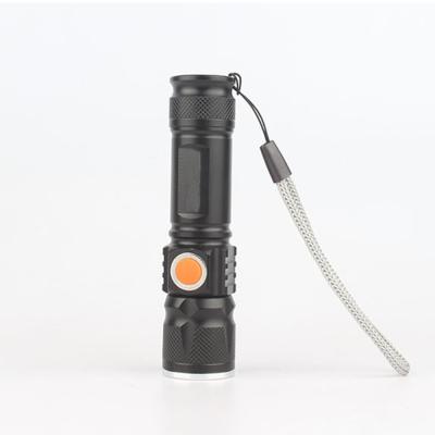 China 500 Lumens Waterproof Emergency Torch Light Mini USB Rechargeable Zoomable T6 LED Flashlight for sale