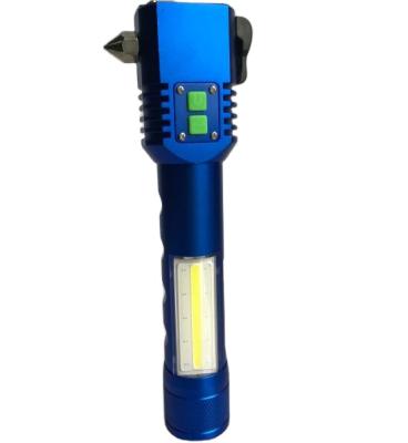 China Bank Power USB Outdoor and Emergency High Lumens Self Defensive Phone for Car Torch Rechargeable Led Flashlight for Lighting COB Flashlight for sale