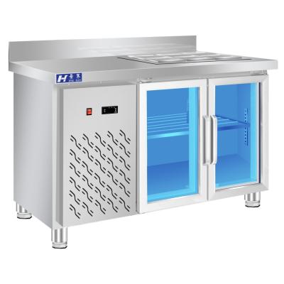 China Salad Commercial Fridge Cabinet Restaurant Refrigeration Equipment for sale