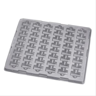 China Safe Antistatic ESD PCB Tray Thermoforming PS ABS Black Plastic Blister Tray for sale