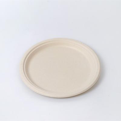 China 10 Inch Party Tableware Disposable Dish 100% Bagasse Biodegradable Hot-selling Disposable Dish for sale