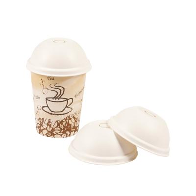 China 90mm Biodegradable Zero Waste Eco Friendly Disposable Compostable Biodegradable Paper Pulp Button Cup Lids for sale