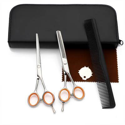 China SCISSORS SET Opposing Handle Barber Barber Scissors Set Mirror Polishing 6 Inch Steel Scissors For Salon Use And Home Use for sale