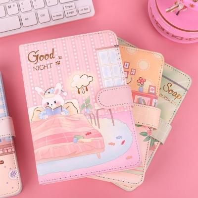 China Hardcover Free Sample OEM Printed Pink Cloth A5 Cover Canvas Journal Lined Notebook Classmate Diary Paper Agenda for sale