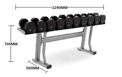 China 2 Tier Dumbbell Rack, 2 Tier Dumbbell Rack with saddles, 2 tier dumbbell weight rack for sale