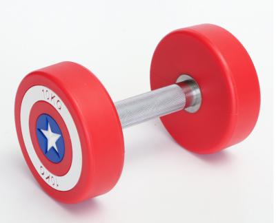 China captain America dumbbells, captain America shield dumbbells, captain America dumbbells set for sale