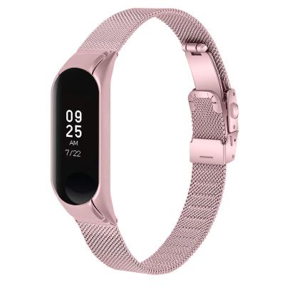 China Fashion. OULUCCI Sport New Arrival For Xiaomi MI Band 3 4 5 Series Stainless Steel Watch Band Strap For Xiaomi MI Band Fitness Wristband for sale