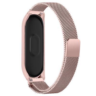 China OULUCCI Mesh Buckle For MI Band 3 Stainless Steel Wrist Bracelet Metal Milanese Strap For MI Band 3 Bracelets For Pulseras MI Band 3/4 for sale