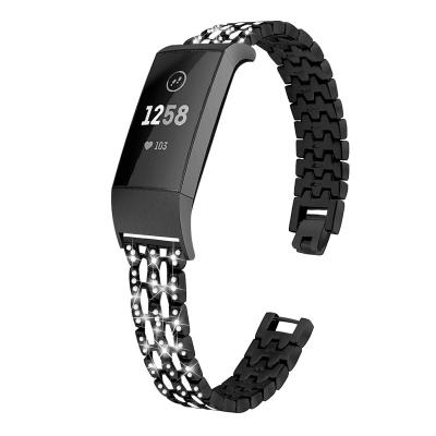 China Fanshion for fitbit charge3 watch band for women band variable strap stainless steel DHL shape laser gift FEDEX for sale