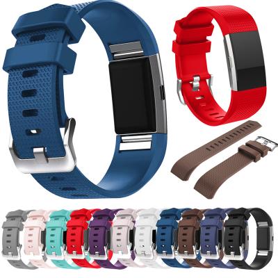 China Best Price OULUCCI Watch Band Replacement Smartwatch Strap Soft Breathable Smart Watch Strap Soft Band Strap For Fitbit Charge 2 for sale