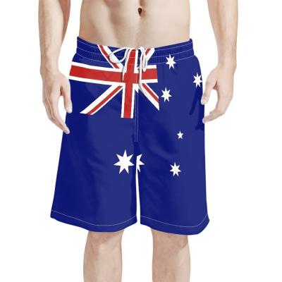 China Plus Outlet Mens Factory Size Gym Basketball Shorts Mens Board Shorts Feature Australian Flag Hawaiian Mens Breathable Beach Shorts for sale