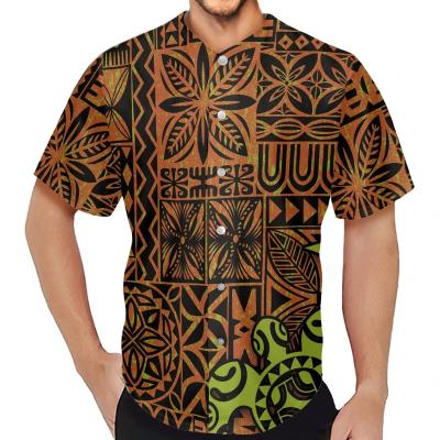 China Breathable Hibiscus Polynesian Tribal Pattern Printed Baseball Tank Top Plus Size Mens Apparel Custom Blank Wholesale Baseball Tank Tops Shirt for sale