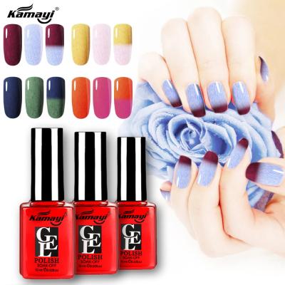 China Esmalte de uñas ULTRAVIOLETA ULTRAVIOLETA del gel del color 12ml del cambio de temperatura del LED para el salón del clavo en venta