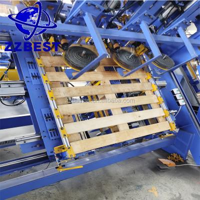 China Euro Type Pallet Making ZZBEST Cheap Price Euro Pallet Nailing Machine / Semi Automatic Block Pallet Production Line for sale