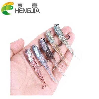 China Multi-Color ABS Fishing Lures Foreign Trade Lure Fork Tail Package Lead 7cm-5g Sea Fishing Plastic Fishing Tackle Lures Soft Bait for sale