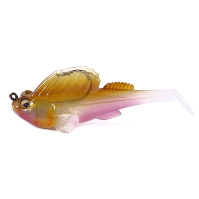 China ABS Hengjia Foreign Trade Plastic Bottom T Tail 14g Hot-selling Anti-hanging Jumping Fish Lure Soft Bait Fishing Lures for sale