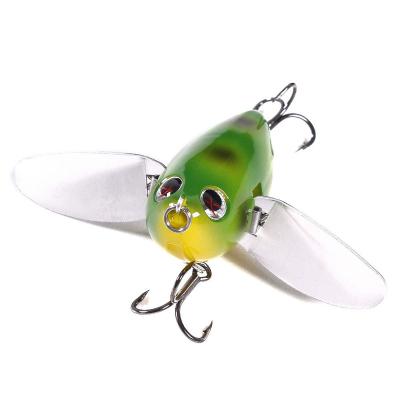 China Realistic ABS Fly Fishing Hook 14# Plastic Bionic Bee Insect Fly Fishing Lure for Freshwater and Saltwater for sale