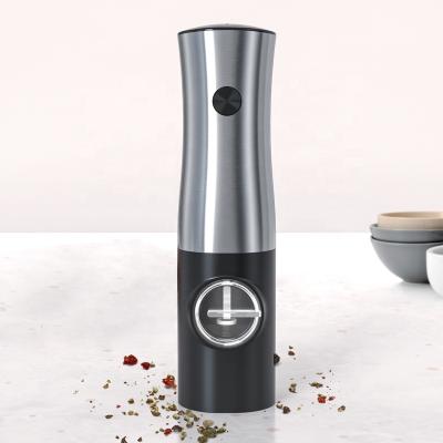 China Kitchen Spice Salt Grinder Adjustable Battery Automatic Pepper Grinder Mechanism Electric Salt and Pepper Mills for sale