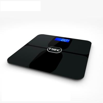 China Household Sustainable High Quality Electronic ABS Tempered Glass Platform Lower Body Fat Scale for sale