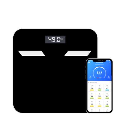 China Tempered Glass+ABS 180kg Weight Plastic Bathroom Digital Body Weight Scale Human Electronic Digital Weight Machine for sale